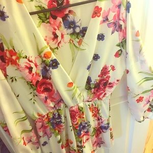 Long Sleeve, romper shorts, floral print